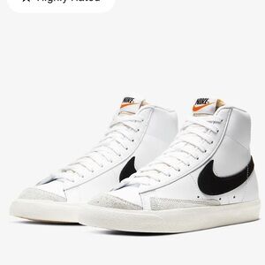 Nike blazer mid 77 high tops white navy